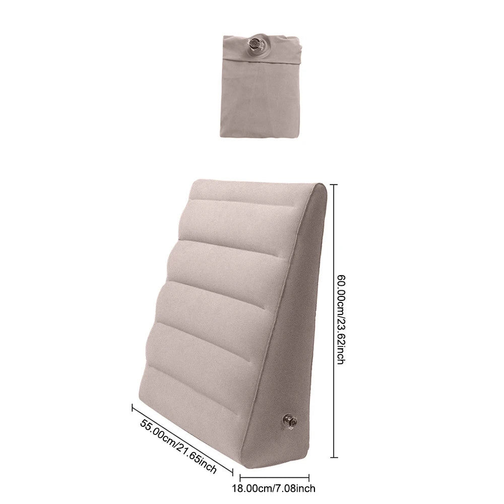 PVC Wedge Pillow Knee Cushion Foot Pillow Elevation Leg Pillows For Travel Camping Sleeping Portable Inflatable Back Pillow