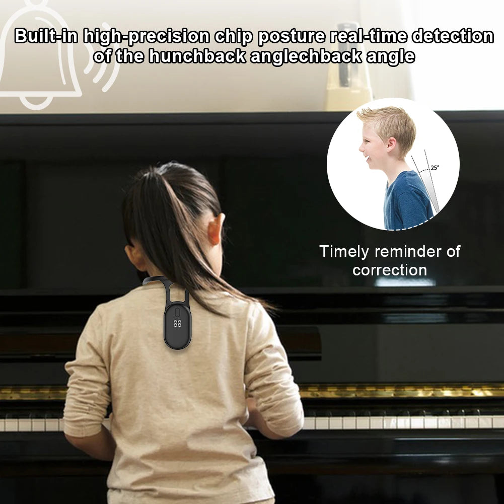 Back Posture Neck Hump Corrector Micro Vibration Posture Trainer Posture Training Reminder Sensor for Adult Kids
