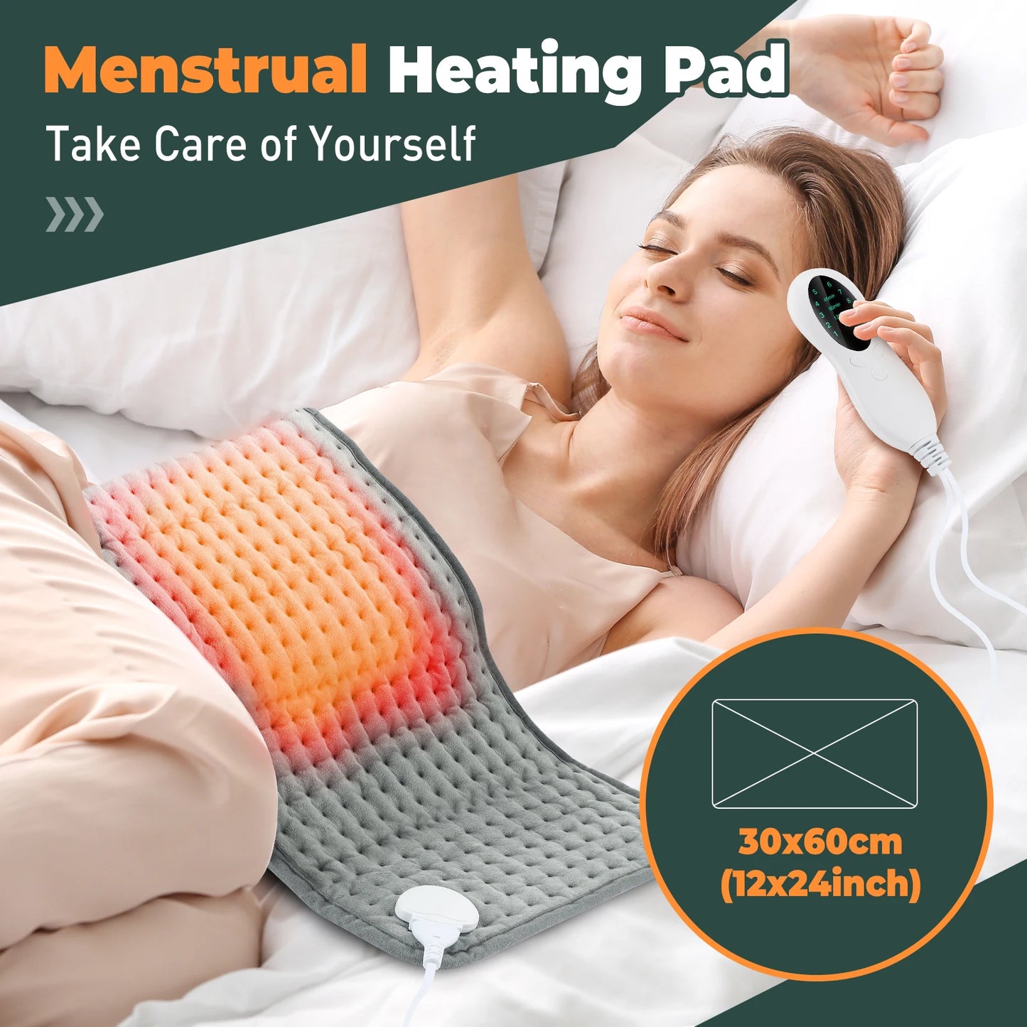 Electric Heating Pad Winter Warm For Bed Blankets Office Home Foot Hand Warmer Sheet Camping Heater 110V 220V Washable 60*30CM