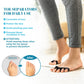 Toe separators with text on daily use benefits and before-after illustration.