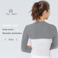 Wool Blend Double Shoulder Warmer Elastic Back Shoulder Support Brace Wrap with Long / Short Sleeves for Arthritis Pain Relief