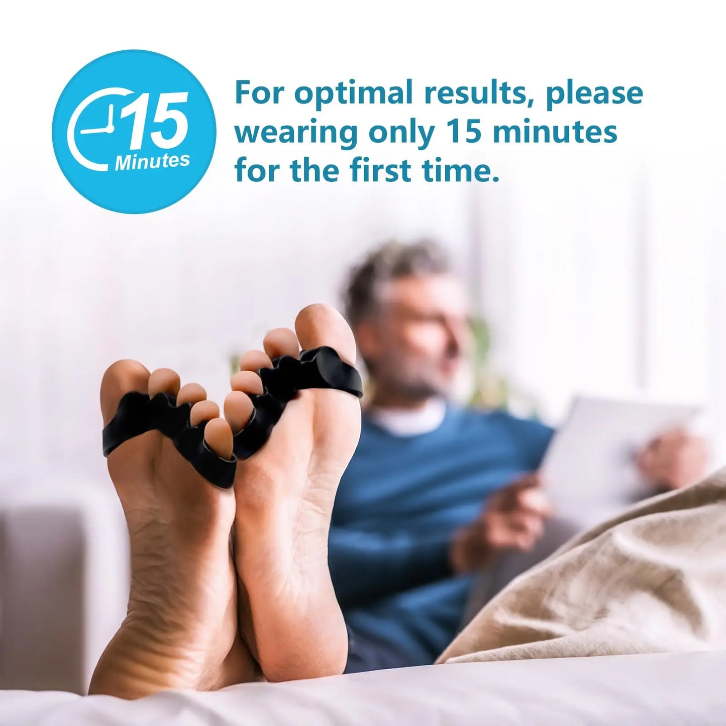 Silicone Toe Separators for Bunion Relief & Alignment