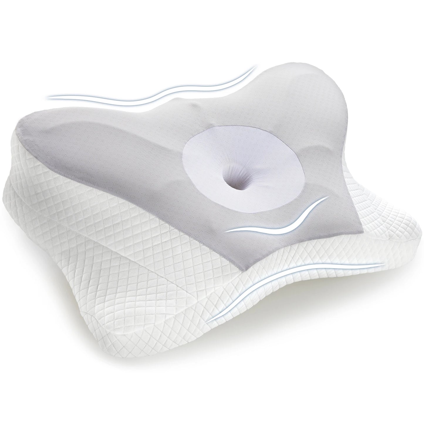 2-in-1 Memory Foam Cervical Pillow for Neck Pain Relief