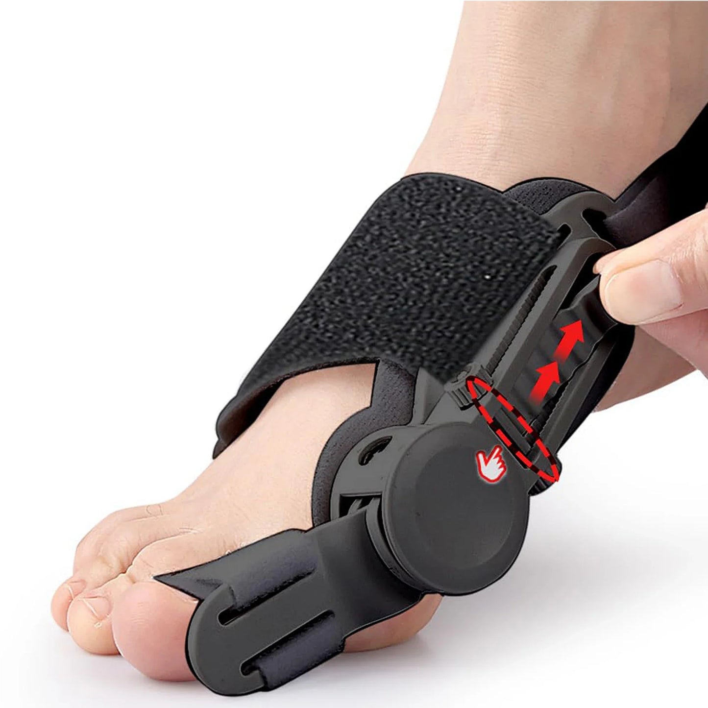 Adjustable Toe Corrector Unisex Bunion Foot Hallux Valgus Braces Rotatable Toe Separator Straightener for Left and Right Foot
